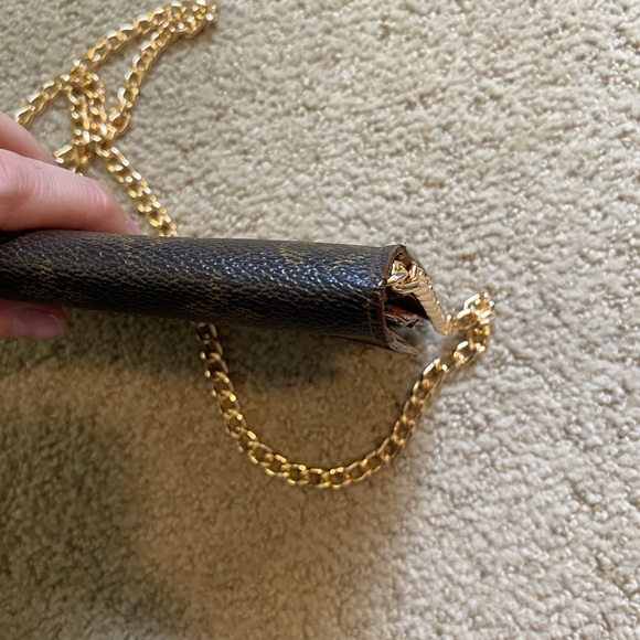 Authentic Louis Vuitton Sarah classic monogram canvas wallet on chain crossbody - Picture 7 of 13